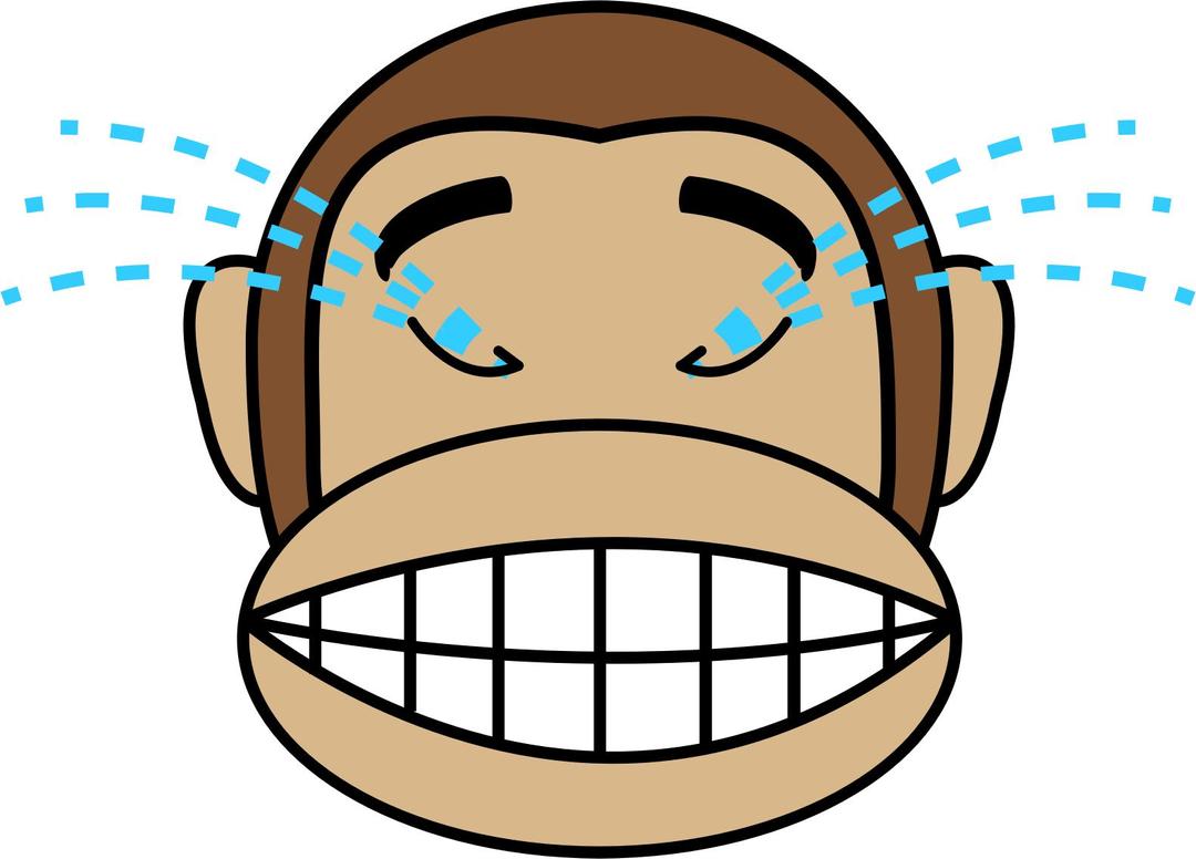 Monkey Emoji - Laughing out loud png transparent