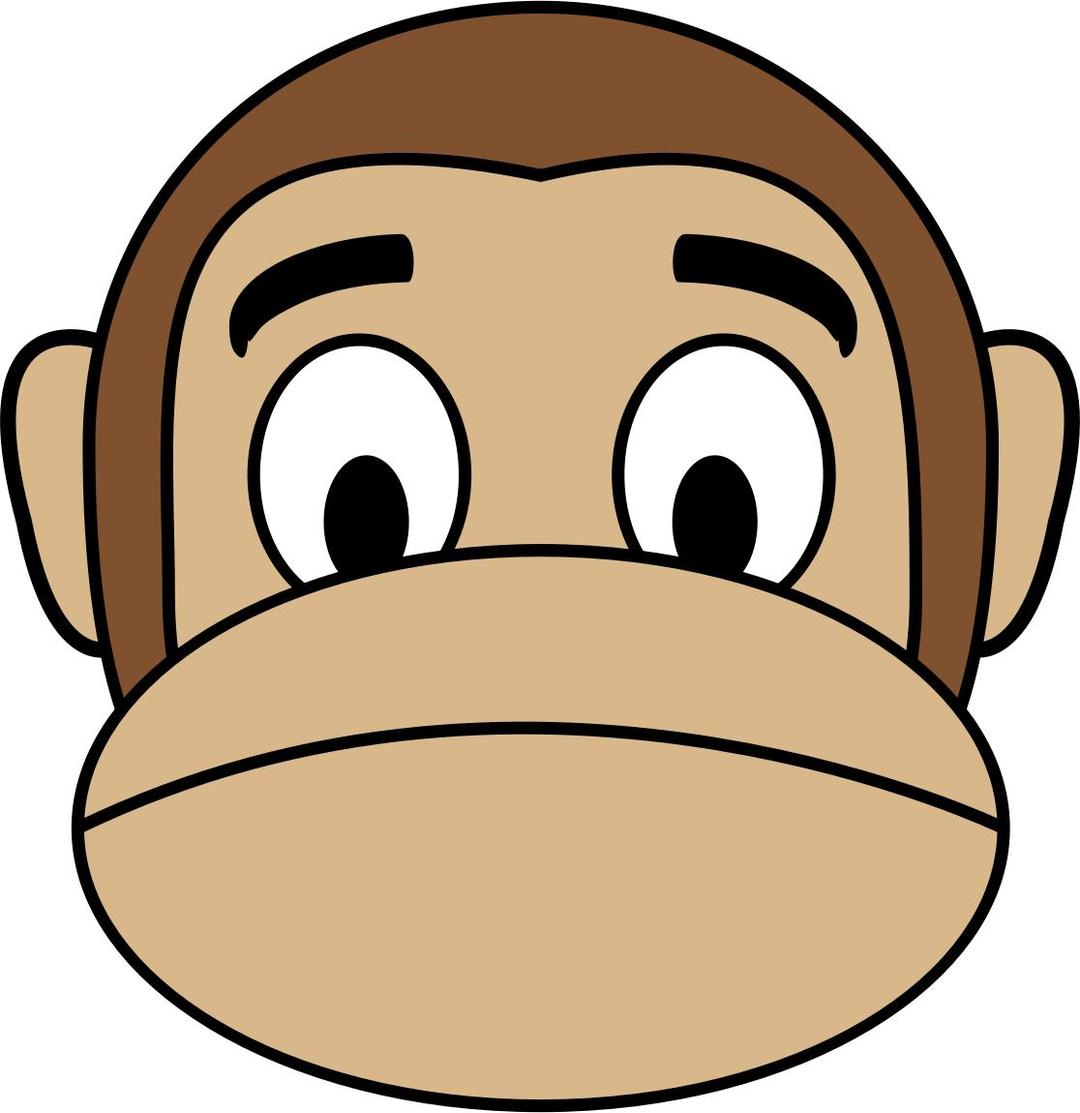 Monkey Emoji - Sad png transparent