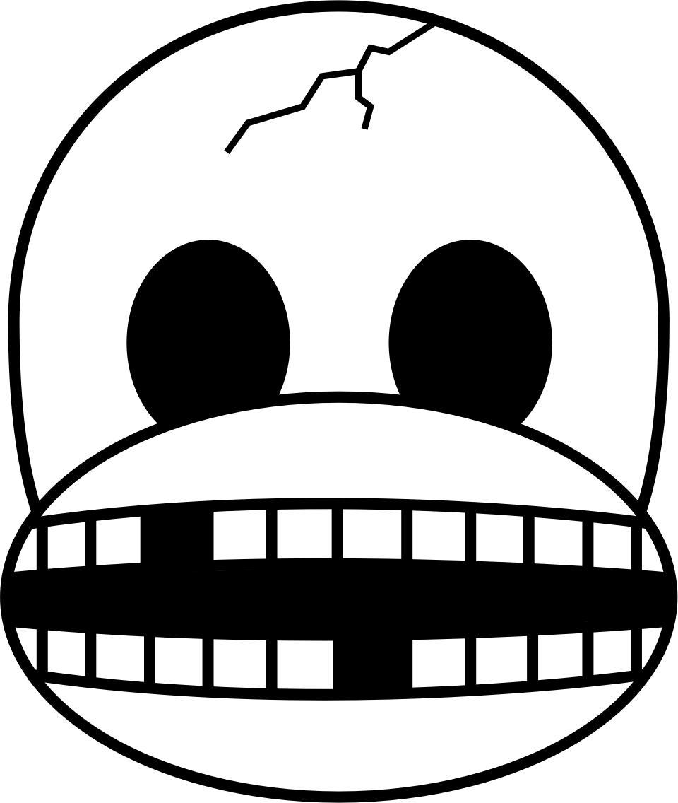 Monkey Emoji - Skull png transparent