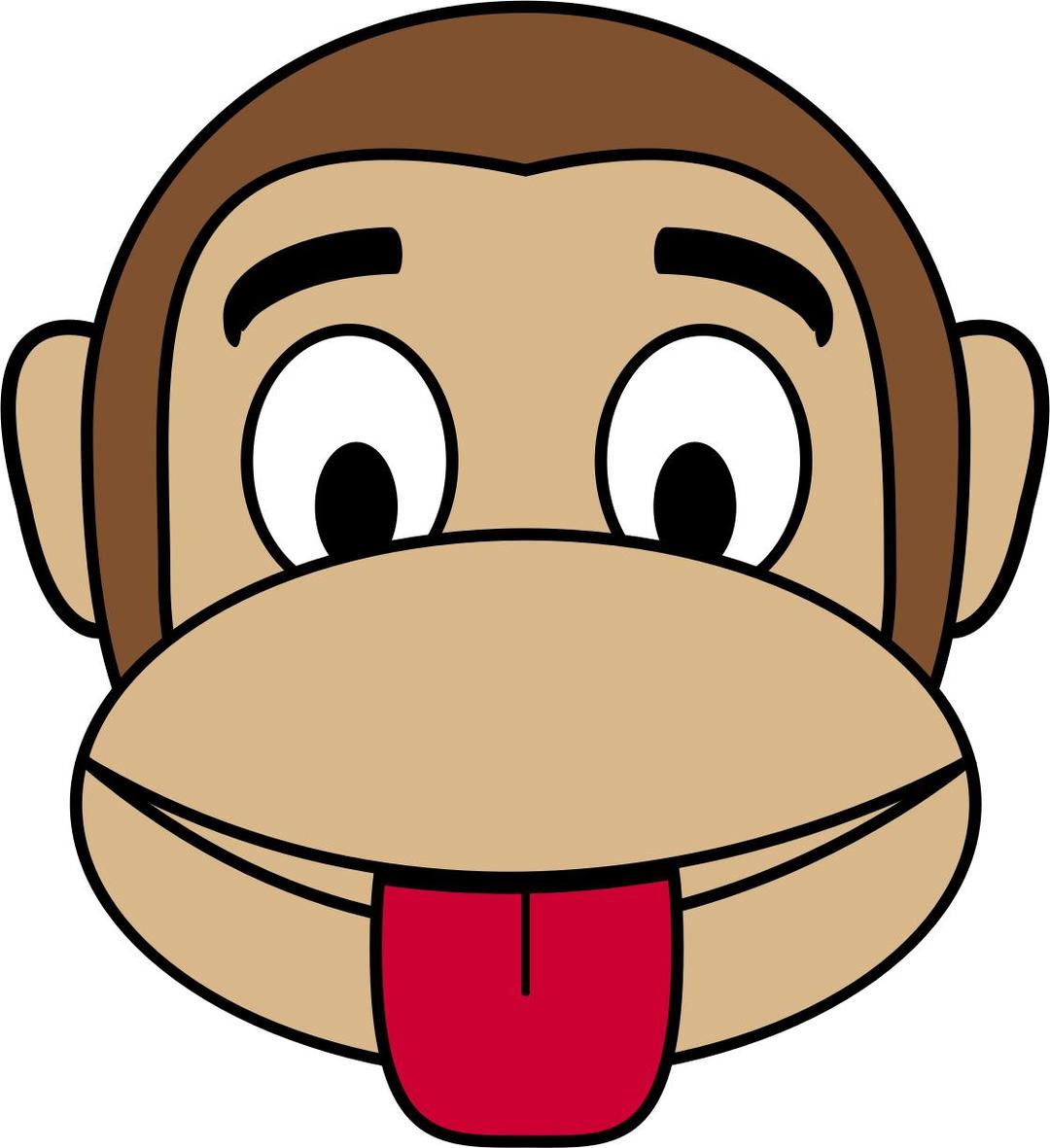 Monkey Emoji - Tongue out png transparent