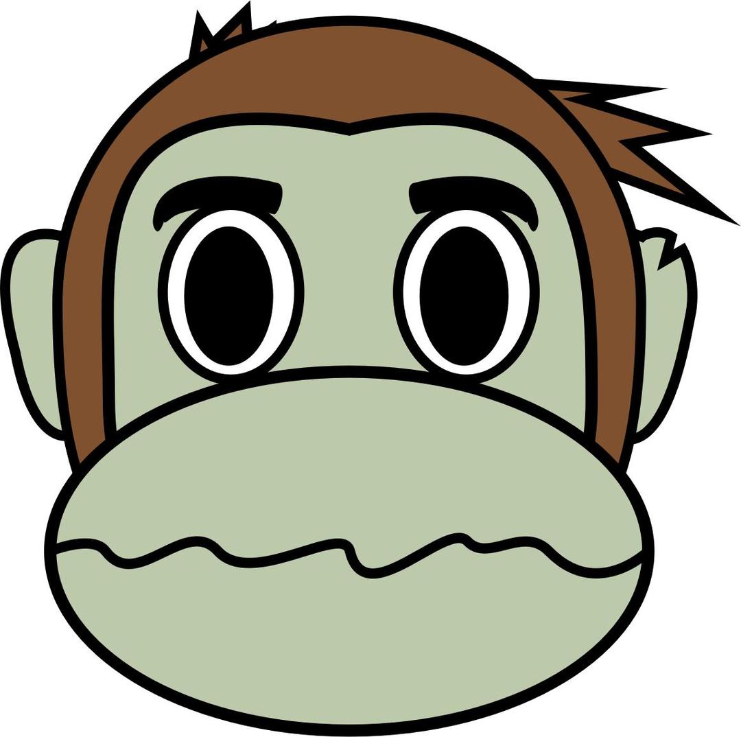 Monkey Emoji - Zombie png transparent