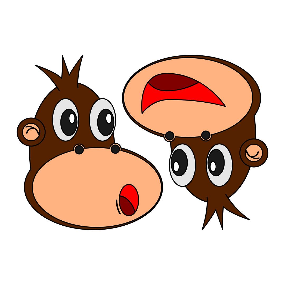 Monkey Expressions png transparent