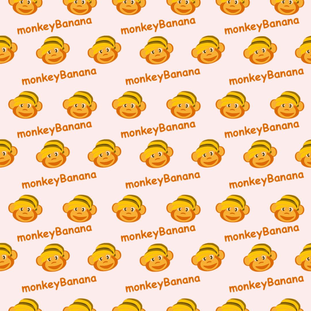 monkeyBanana-seamless-pattern png transparent
