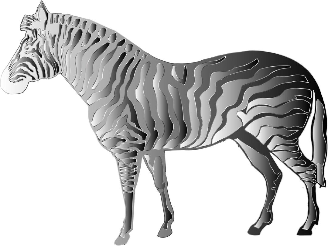 Monochrome Zebra png transparent