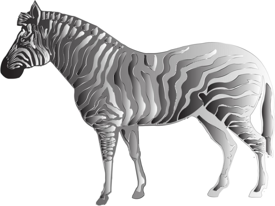 Monochrome Zebra 2 png transparent