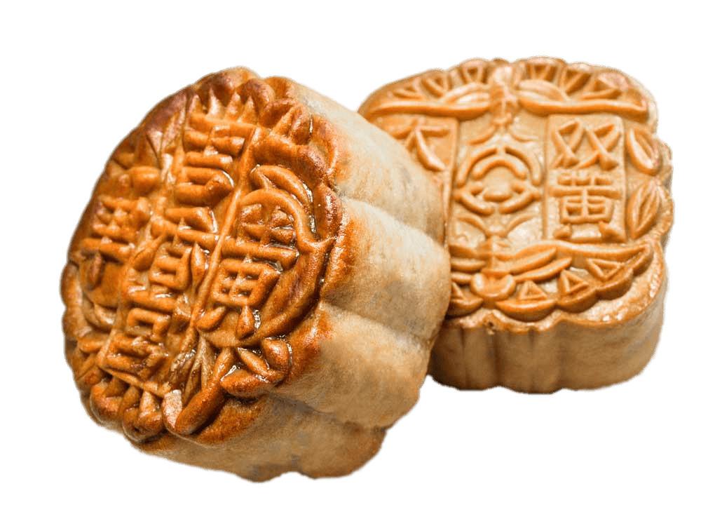 Mooncakes With Detailed Inscription png transparent