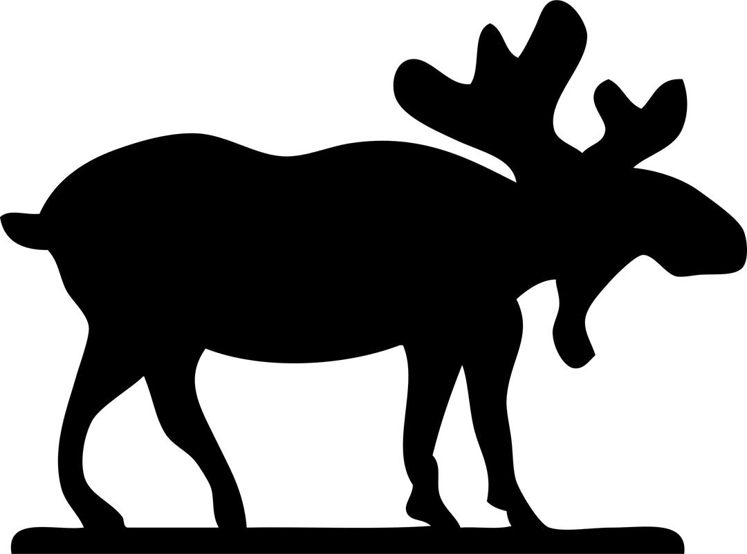 moose sihouette png transparent