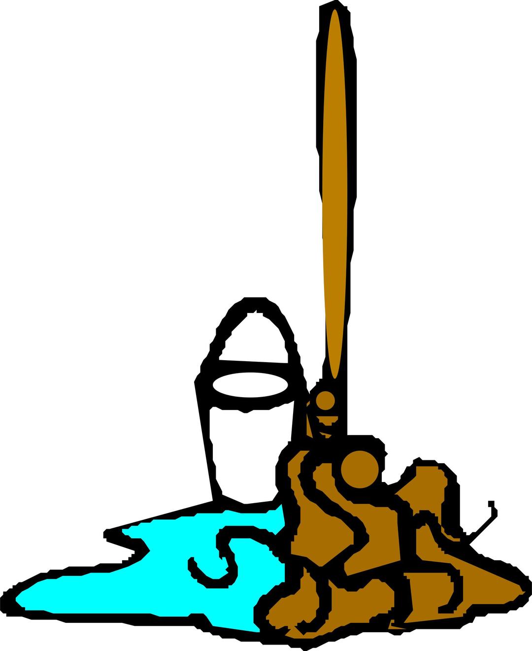 Mop and bucket png transparent