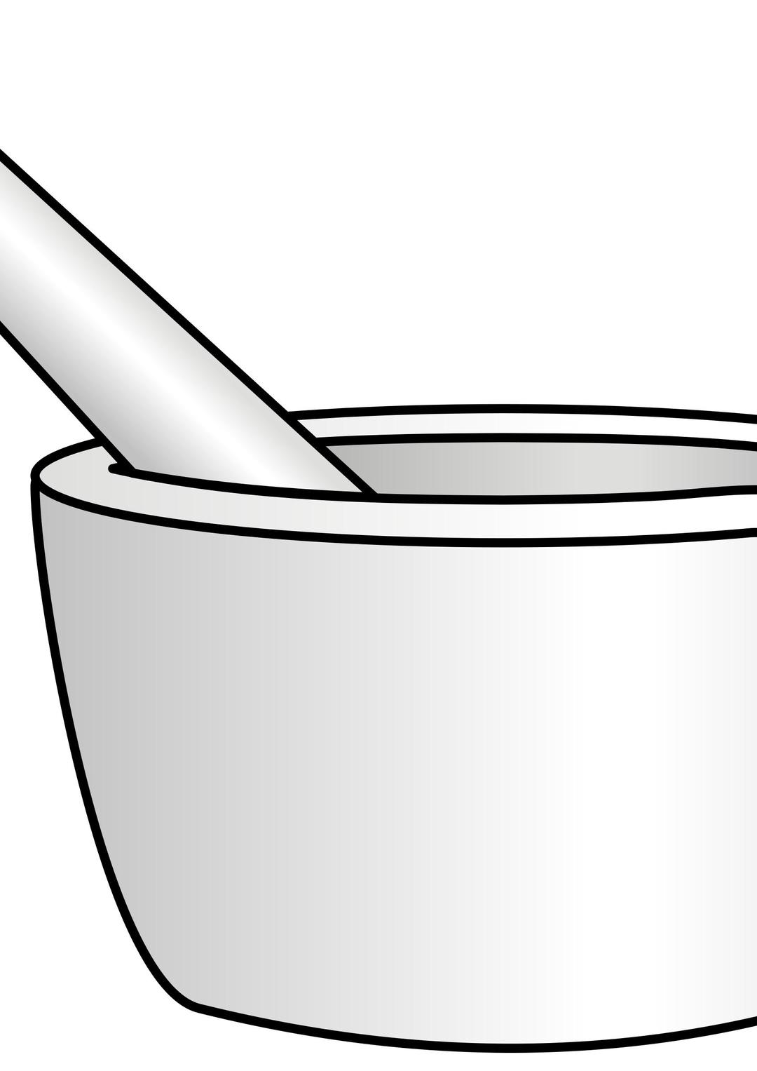 Mortar with pestle png transparent
