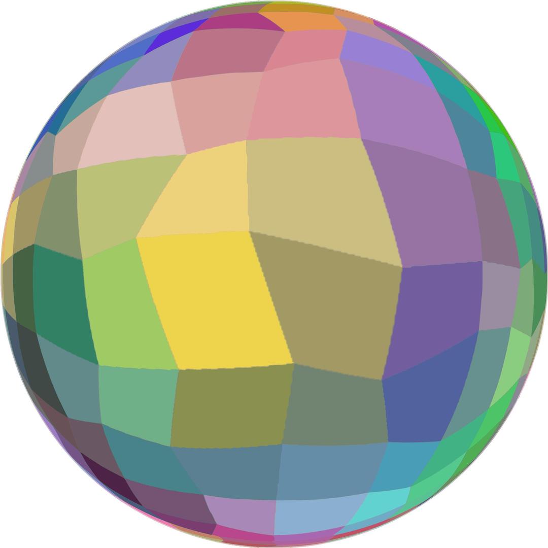 Mosaic sphere png transparent