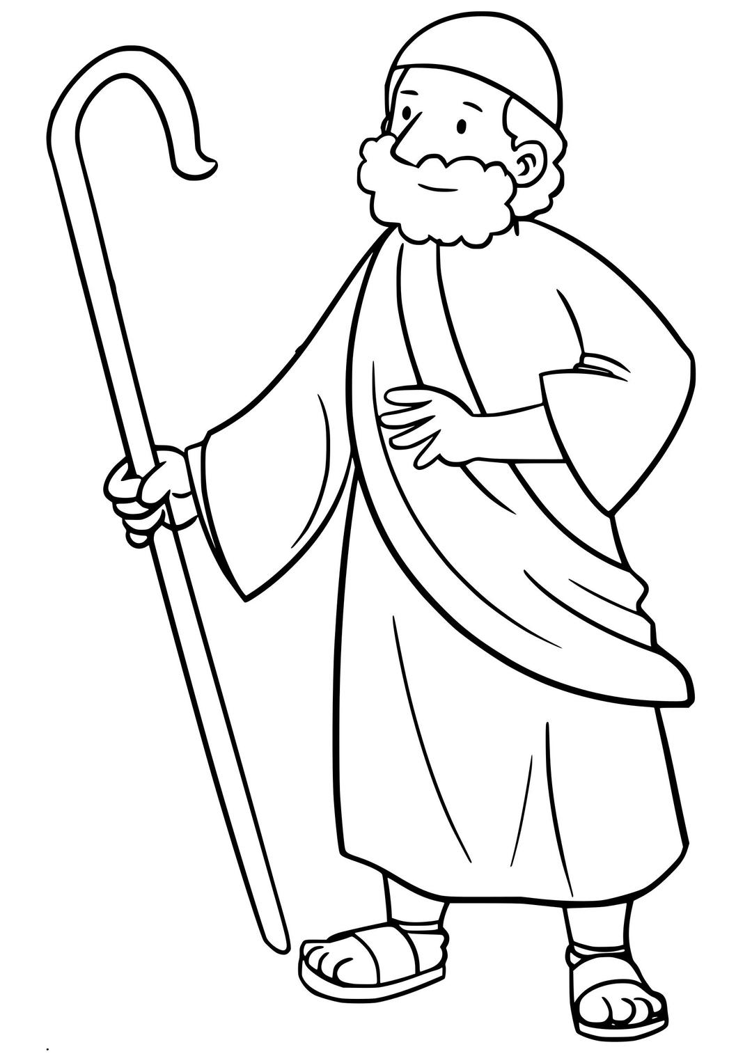 Moses the Shepherd png transparent