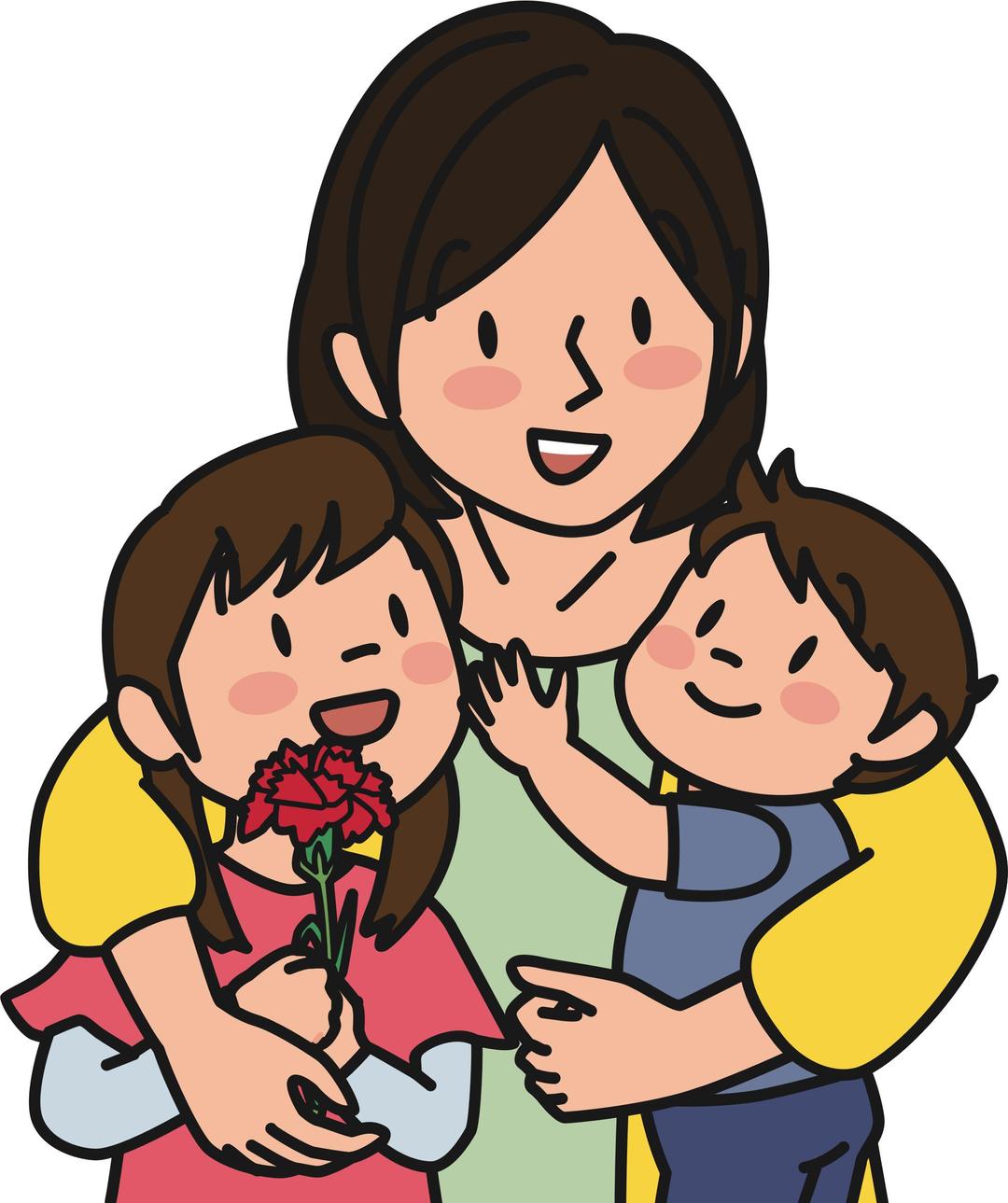 Mother and Children (#1) png transparent