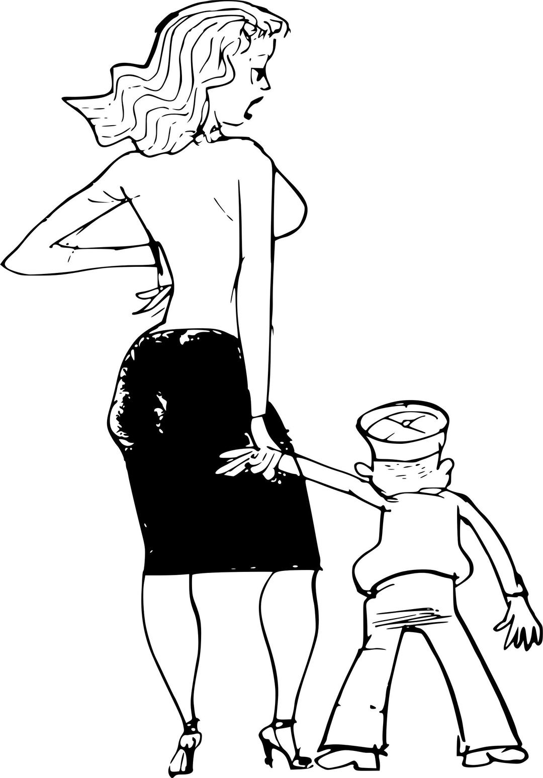 Mother and Kid png transparent