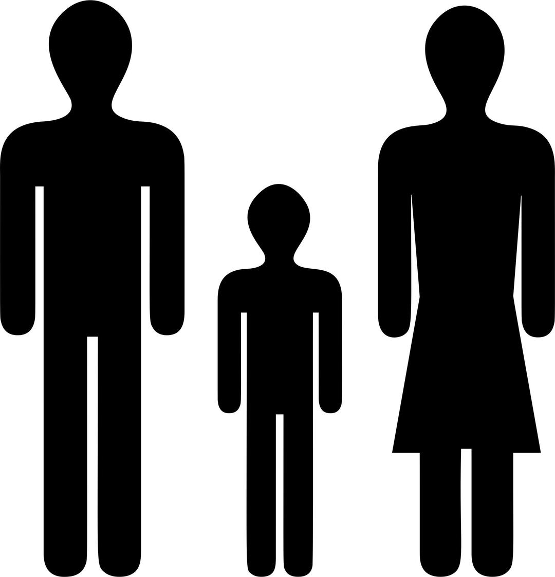 Mother Father Child Stick Figures png transparent