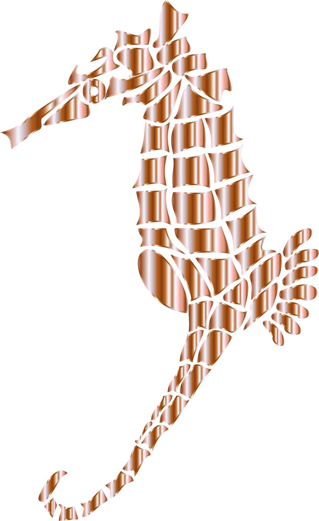 Mother Of Pearl Stylized Seahorse Silhouette No Background png transparent