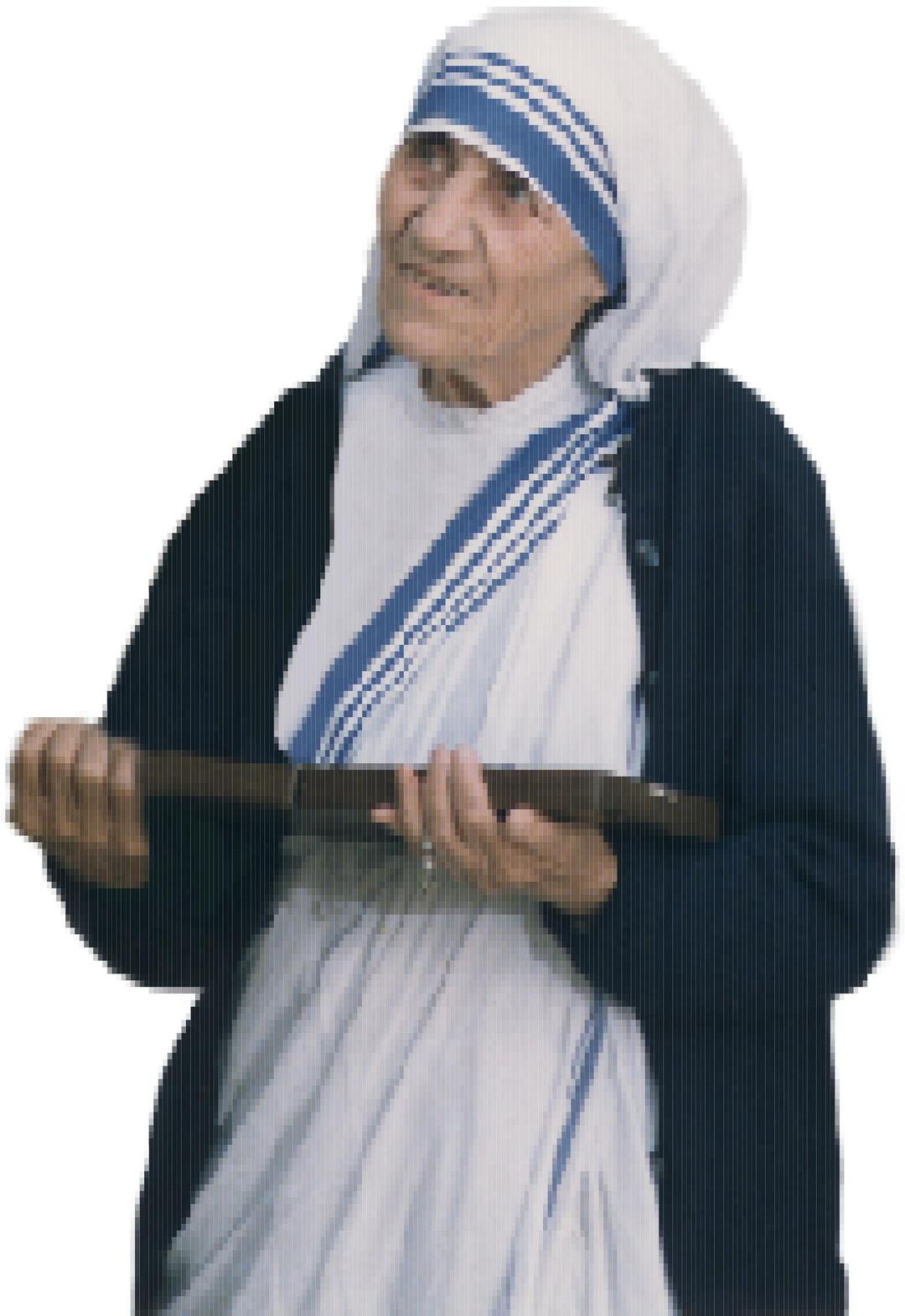 Mother Teresa Mosaic png transparent