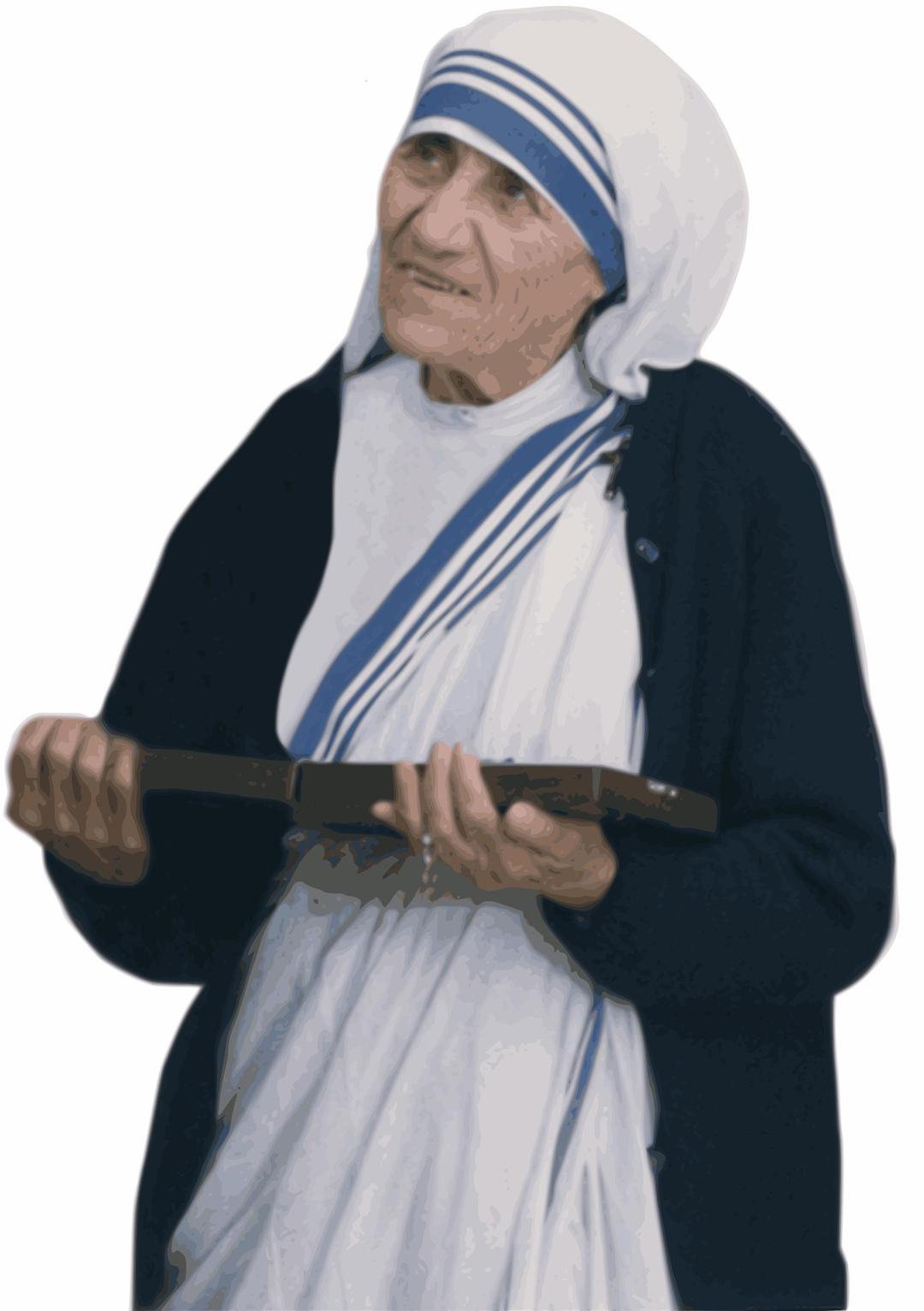 Mother Teresa Public Domain Trace png transparent