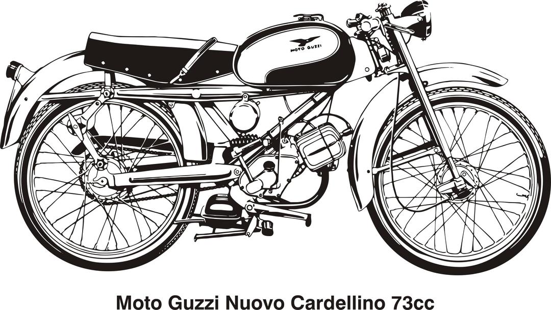 Moto Guzzi Nuovo Cardellino 73cc, year 1960 png transparent