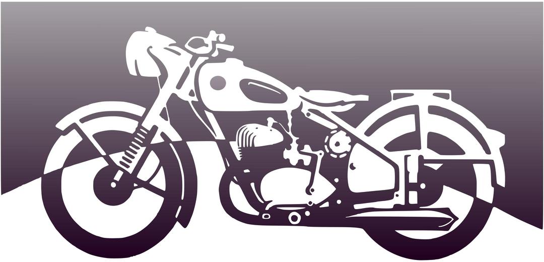 Motorbike of the 1950ies png transparent