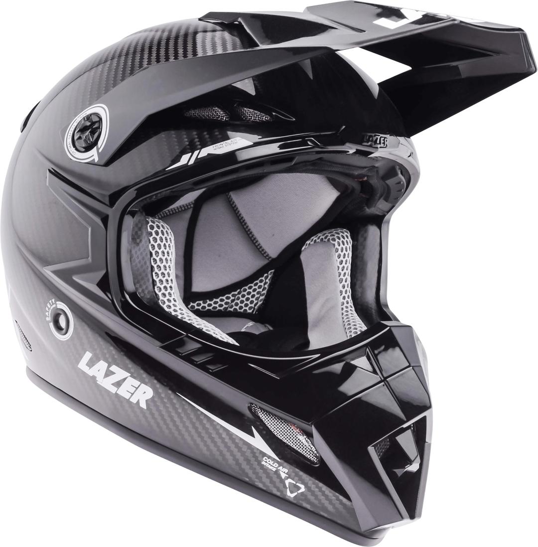 Motorcycle Helmet Lazer  MX8 Pure Carbon Black Carbon White png transparent