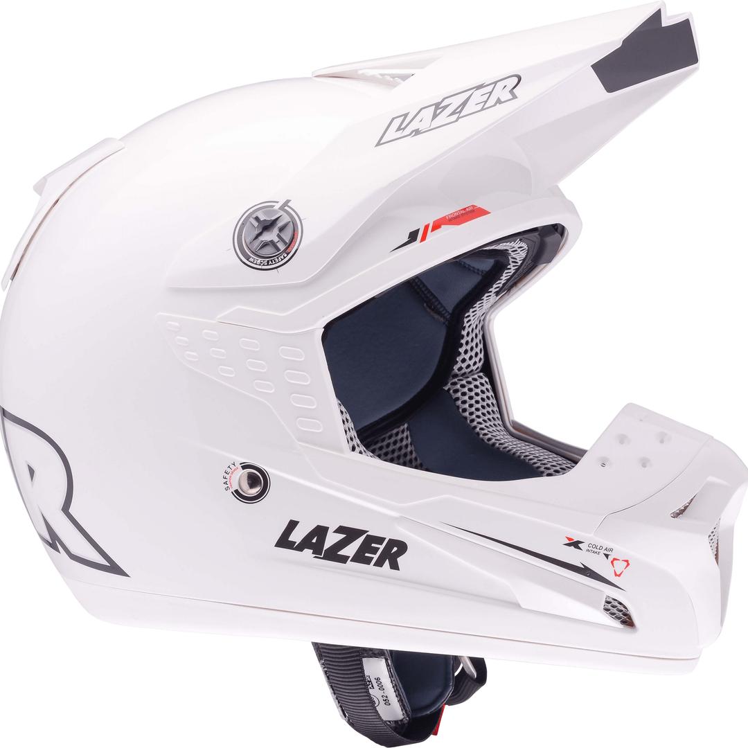 Motorcycle Helmet Lazer SMX X Line Pure White png transparent