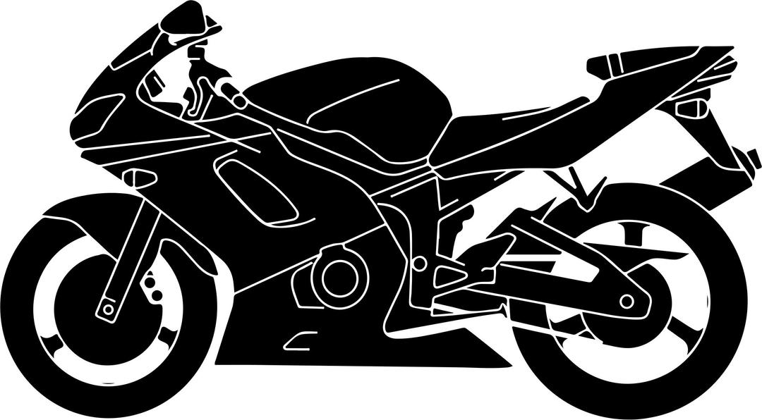 Motorcycle Silhouette Vector png transparent