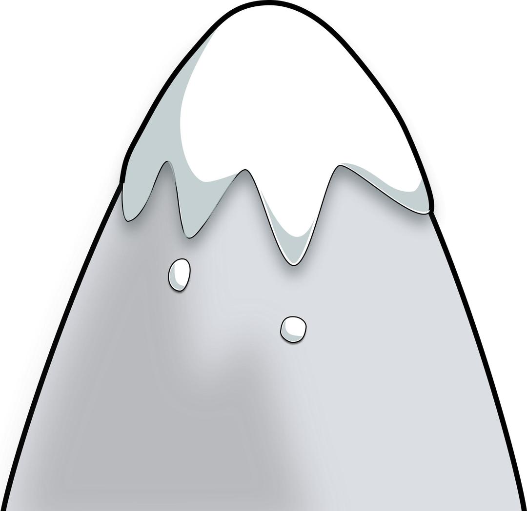 Mountain in a Cartoon Style png transparent
