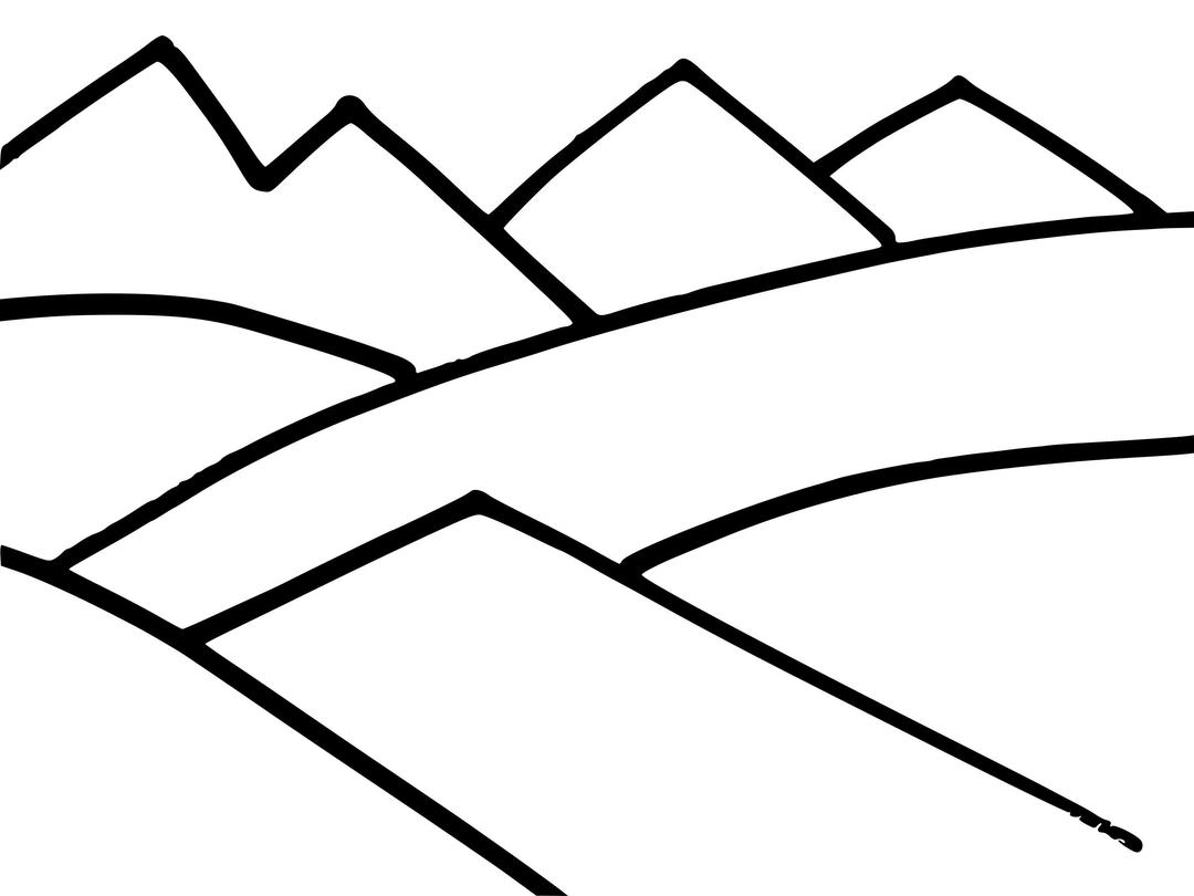 Mountain Outlines png transparent