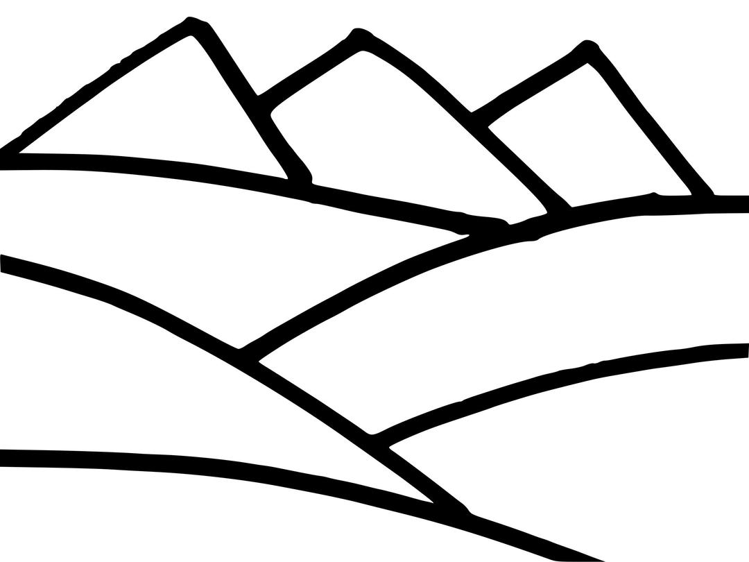 Mountain Outlines Simpler png transparent