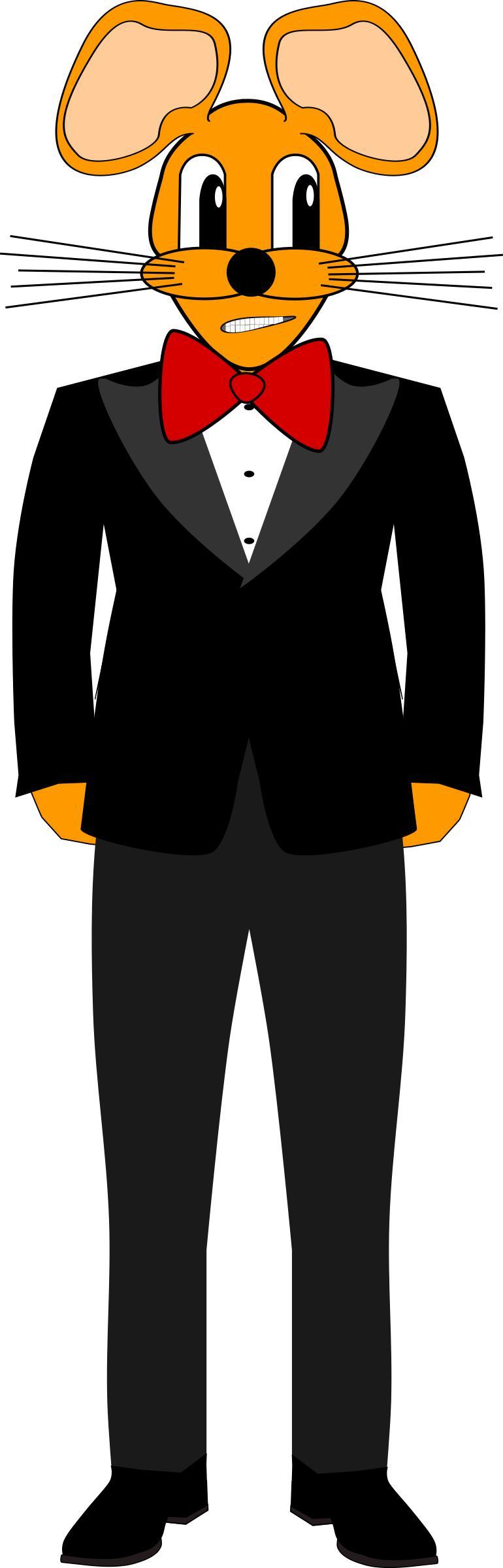Mouse in a Tuxedo png transparent