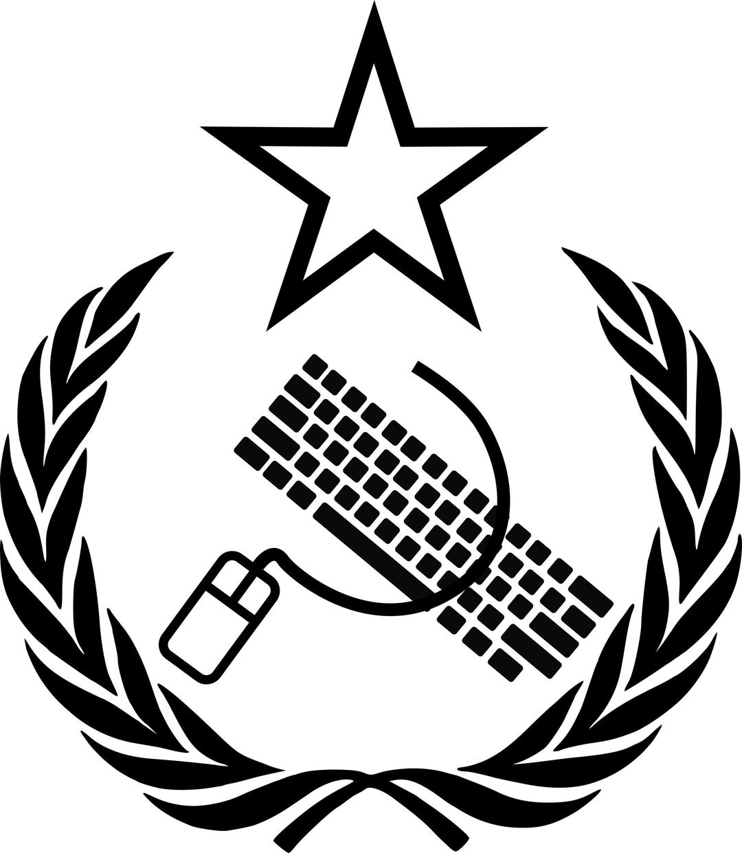 mouse, keyboard and star png transparent