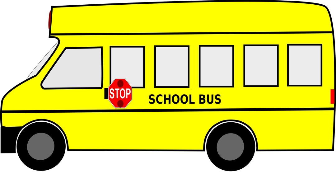 Moving School Bus Animated SVG Clipart Free Download png transparent