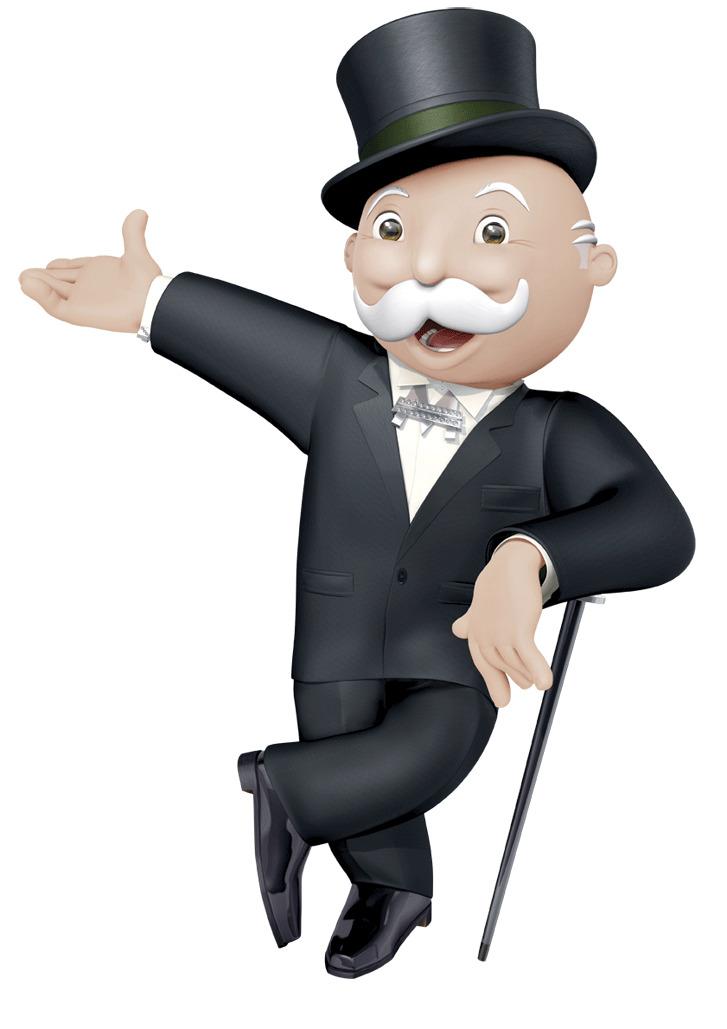Mr Monopoly Standing png transparent