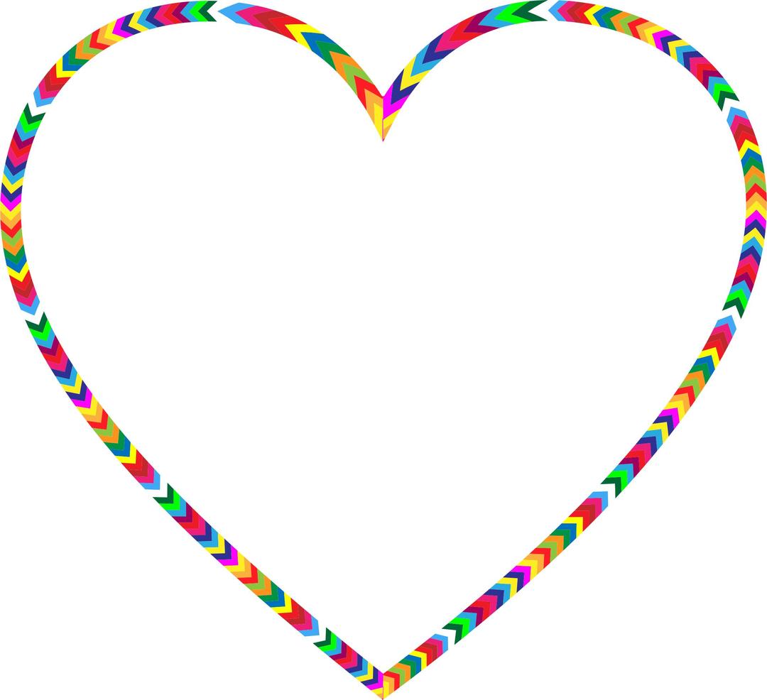 Multicolored Arrows Heart png transparent