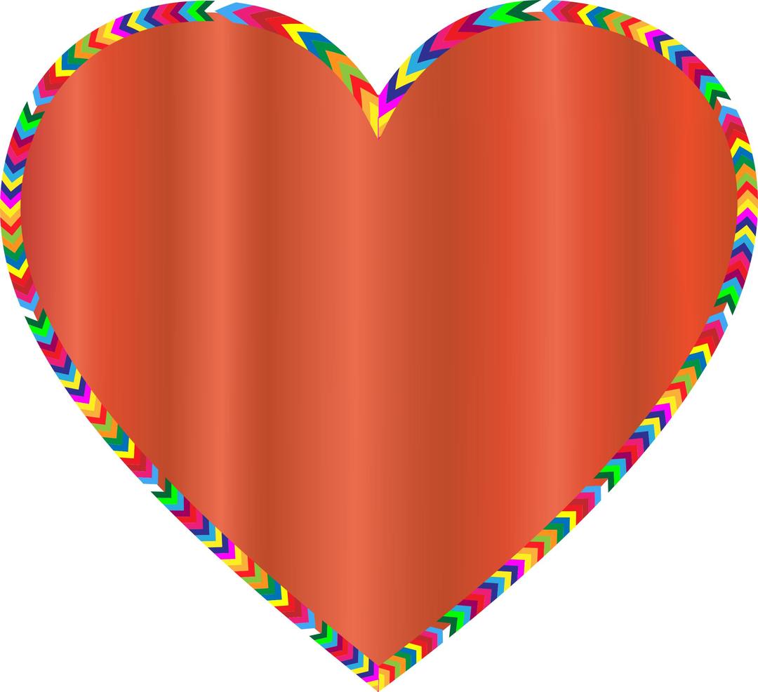 Multicolored Arrows Heart Filled 2 png transparent