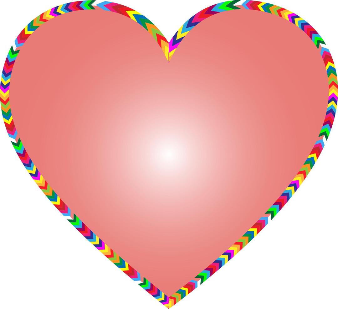 Multicolored Arrows Heart Filled 3 png transparent