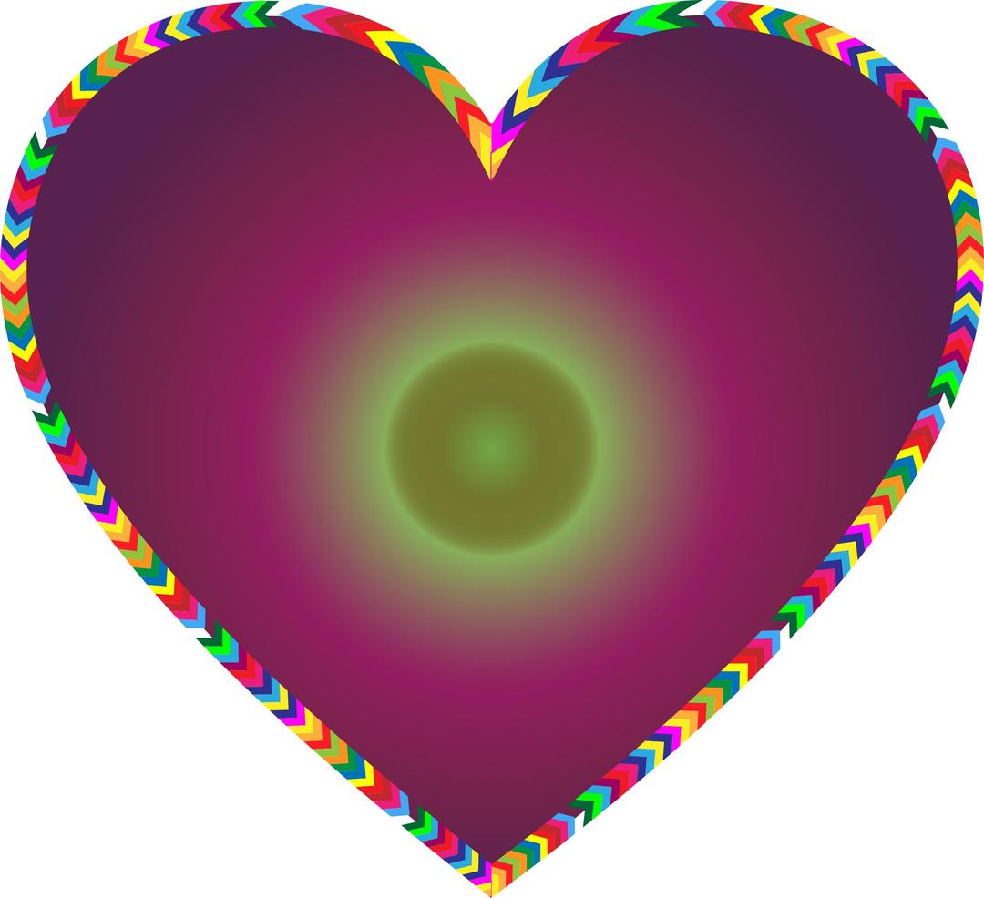 Multicolored Arrows Heart Filled 4 png transparent