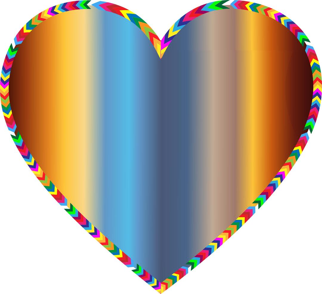 Multicolored Arrows Heart Filled 5 png transparent
