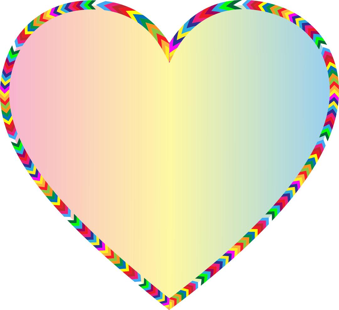 Multicolored Arrows Heart Filled 6 png transparent