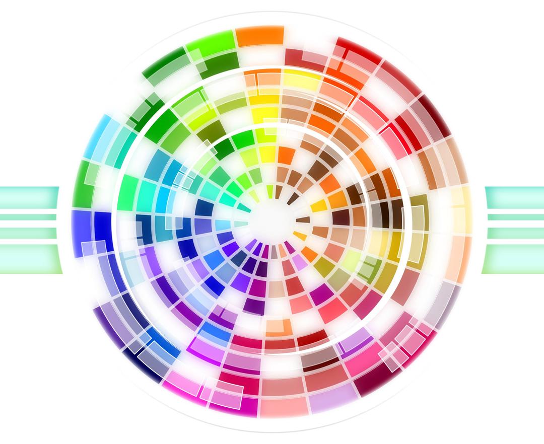 Multicolored Wheel Abstract Background png transparent