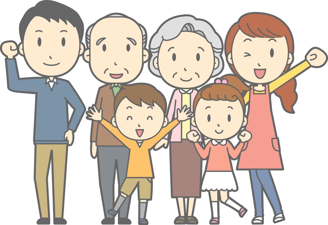 Multigenerational Family png transparent