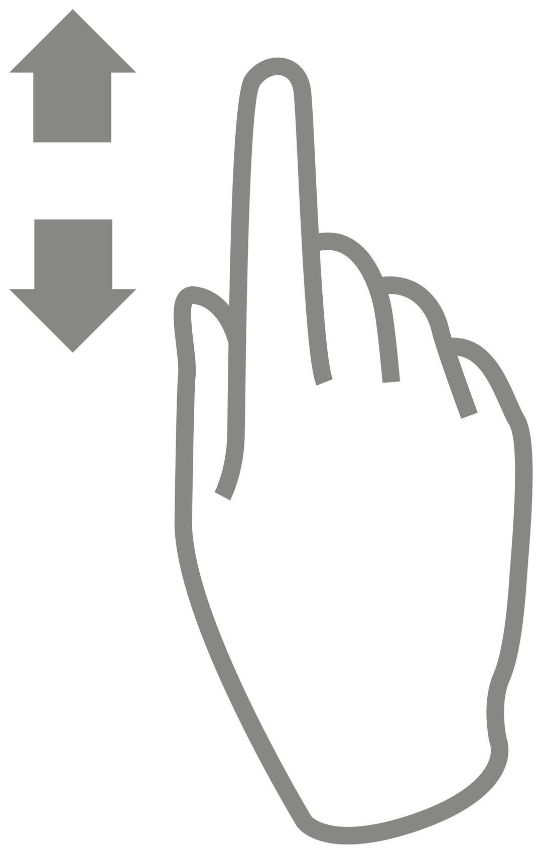 Multitouch - scroll png transparent