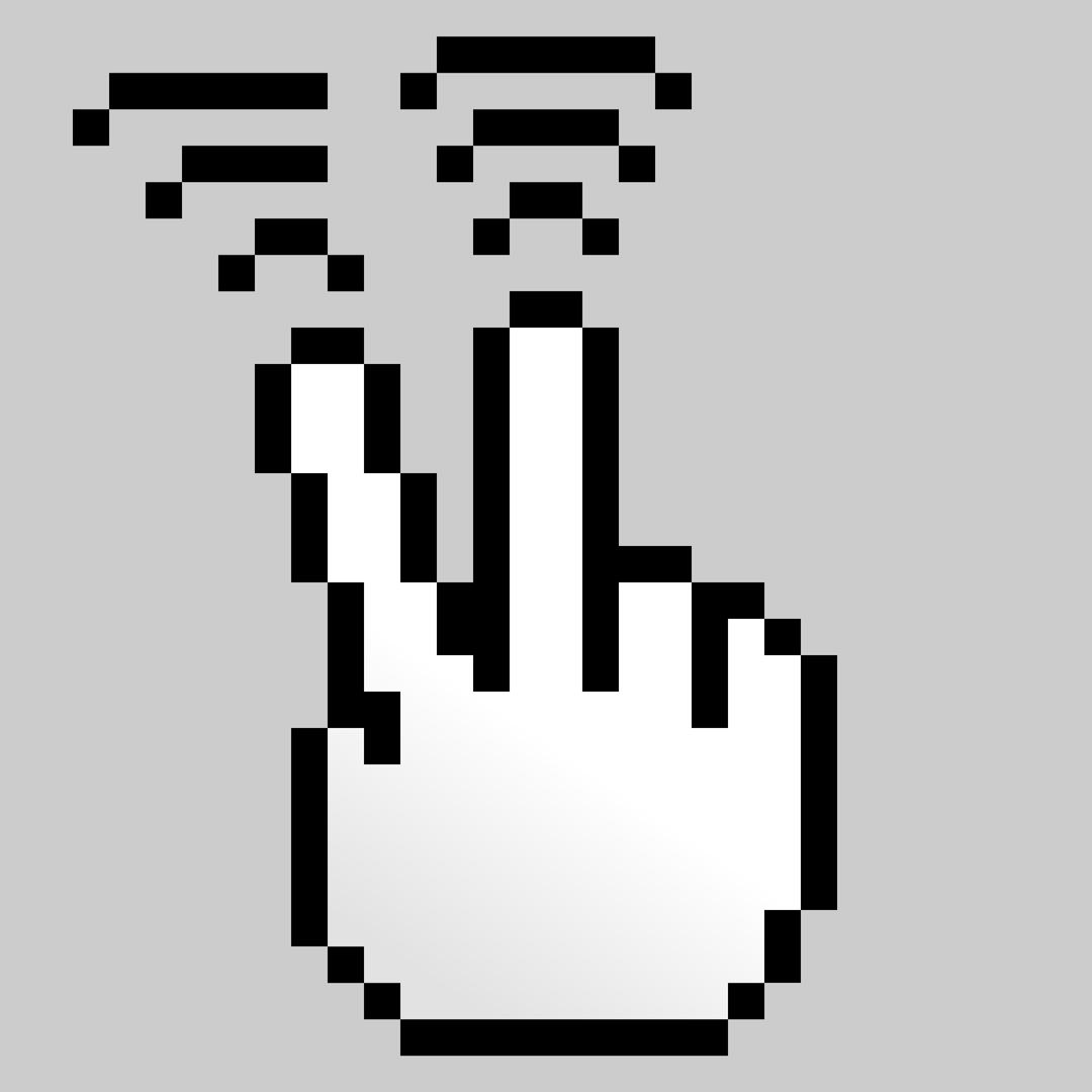 MultiTouch-Interface Pixel-theme 2-fingers-Triple-Tap png transparent