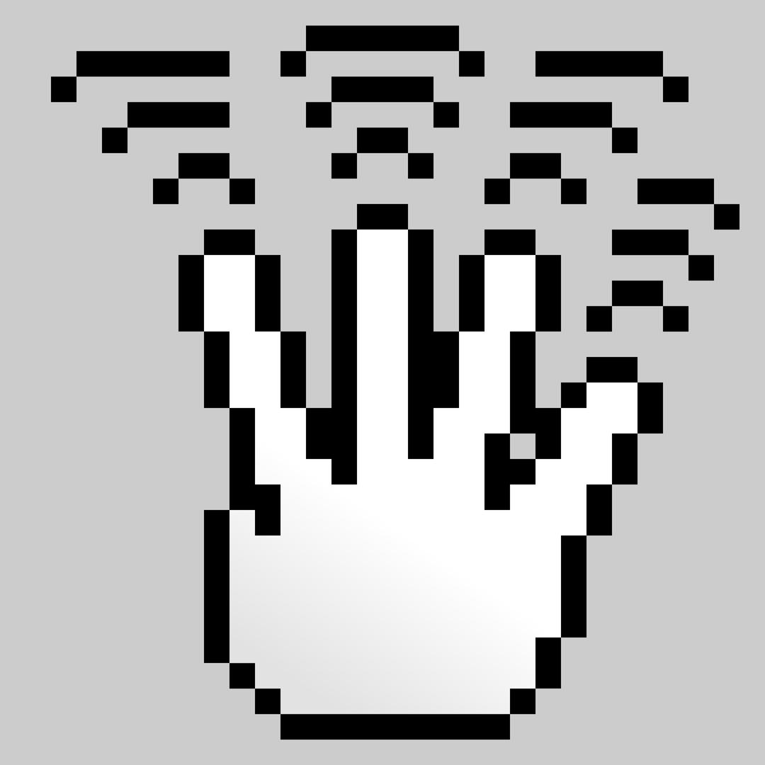 MultiTouch-Interface Pixel-theme 4-fingers-Triple-Tap png transparent