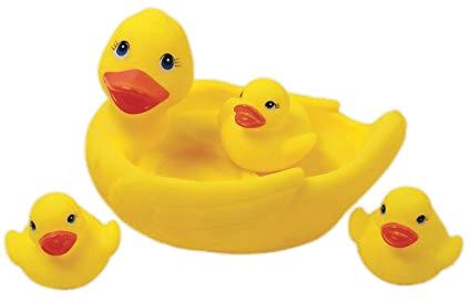 Mum With Ducklings Rubber Ducks png transparent