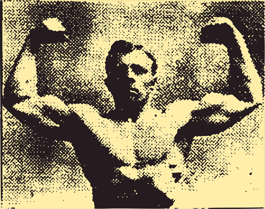 Muscle Man - 1910 png transparent