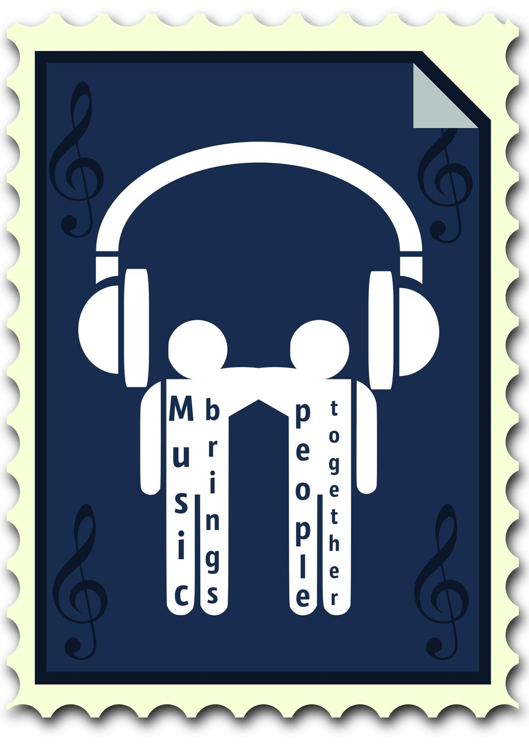 Music brings people together png transparent