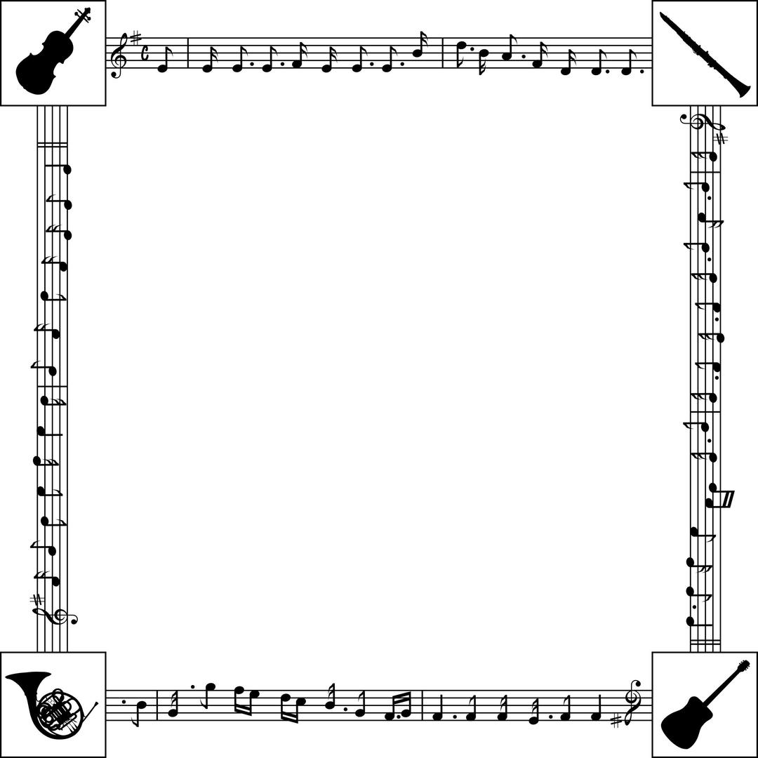 Music frame png transparent