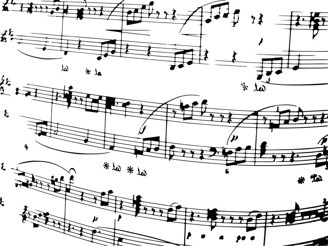 Music Notes Background (Monochrome) png transparent