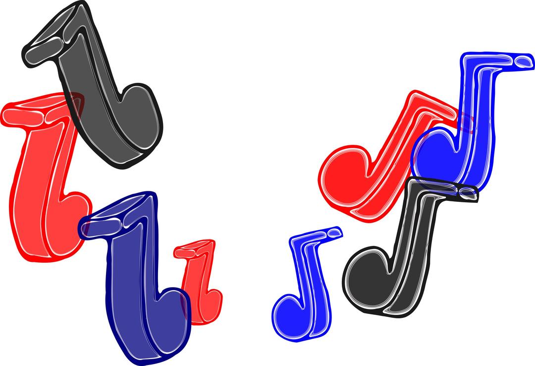 Music Notes Only png transparent